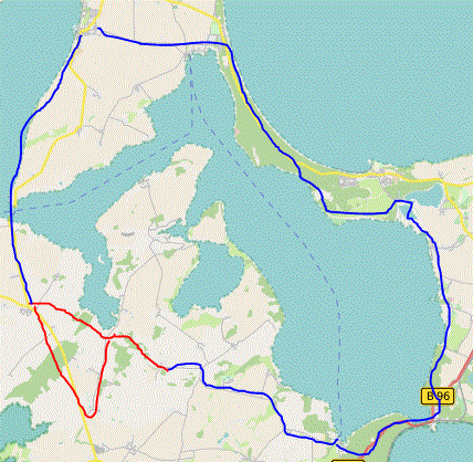 Karte großer Jasmunder Bodden
