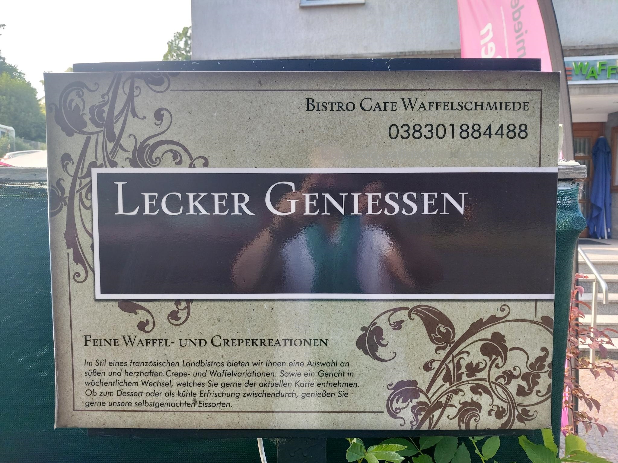 Schild Waffelschmiede